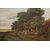 Dipinto "Paesaggio con gregge - O/8219 -
