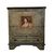 Credenza portabottiglie, decorata e dipinta