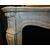  CHM878 - Camino Pompadour in marmo di Carrara, misure cm L 125 x H 108 x P 37  