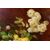 Oil painting on canvas &quot;vase of roses&quot; - O / 8157     
