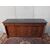 CREDENZA A 4 PORTE IN PIUMA DI MOGANO STILE IMPERO RESTAURATA cm L208xP59xH100