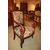 Poltrona Stile Direttorio Francese del 1800 con tessuto floreale Sanderson