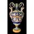 Grande vaso biansato in maiolica policroma.Manifattura Ginori.