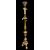  LAMP242 - Candeliere in legno laccato e scolpito, misure cm L 32 x P 33 x H 172  