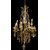  LAMP244 - Lampadario a gocce in bronzo dorato, mis. cm 75 x H 230  