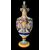 Grande vaso biansato in maiolica policroma.Manifattura Ginori.