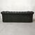 Divano Chesterfield 3 posti club vintage inglese originale in pelle verde 