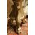  LAMP242 - Candeliere in legno laccato e scolpito, misure cm L 32 x P 33 x H 172  