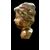 Busto di bambino in legno intagliato e dorato a mecca.