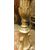  LAMP242 - Candeliere in legno laccato e scolpito, misure cm L 32 x P 33 x H 172  