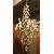  LAMP244 - Lampadario a gocce in bronzo dorato, mis. cm 75 x H 230  