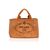 PRADA Borsa Shopper in Tela Col. Arancione Canapa M