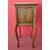 Comodino Art Nouveau con marmo