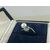 ANELLO ORO BIANCO PERLA GIAPPONESE E SMERALDO E DIAMANTI