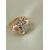 ANELLO ORO ROSA E BIANCO CON DIAMANTE