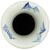 VASO CINESE A BALAUSTRO IN PORCELLANA SMALTATA CELADON E BLU SOTTOCOPERTA