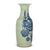 VASO CINESE A BALAUSTRO IN PORCELLANA SMALTATA CELADON E BLU SOTTOCOPERTA