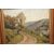 Olio su tavola Francese di fine 1800 Raffigurante Paesaggio Campestre