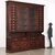 Grande credenza da negozio a Due Corpi liberty