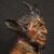 Scultura francese in terracotta del XIX secolo, il Dio Pan