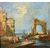 XIX secolo, seguace di Francesco Guardi - Veduta veneziana con capriccio