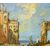 XIX secolo, seguace di Francesco Guardi - Veduta veneziana con capriccio