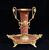 Centrotavola antico Napoleone III in marmo e bronzo dorato. Francia XIX secolo.