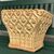 Antico vaso - Cachepot in terracotta epoca primi 900 con lavorazione a rilievo. Mis 34 x 34 x h 28 