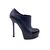 YVES SAINT LAURENT Scarpe con Tacco in Pelle Col. Blu Trib Too 40