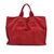 HERMES Borsa Shopper Vintage in Cotone Col. Rosso Fourre-Tout M