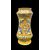 Albarello in maiolica decorato con cherubino e motivi vegetali e geometrici stilizzati.Burgio,Sicilia.