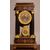 Orologio da tavolo francese stile Carlo X in bosso e legno ebanizzato del 1800