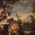 Dipinto religioso del XVIII secolo Mosè salvato dalle acque