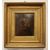 Olio su tavola francese del 1800 Uomo con giornale 