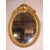 Specchiera francese verticale ovale con cimasa del 1800 stile Luigi XV