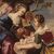 Dipinto religioso del XVIII secolo Mosè salvato dalle acque