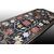 Tavolo italiano in marmo nero con pietre dure motivo floreale