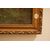 Antico quadro del 1800 olio su tela paesaggio campestre con corso d'acqua