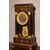 Orologio da tavolo francese stile Carlo X in bosso e legno ebanizzato del 1800