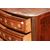 Piccolo cassettone comoncino francese Stile Reggenza con 4 cassetti piano in marmo e bronzi dorati