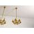 Coppia di lampadari a sei luci in bronzo dorato, Francia, fine XIX secolo 