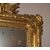 Stupenda specchiera francese dorata con putto di inizio 1800 foglia oro 