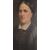 Antico dipinto del 1800 olio su tela ovale ritratto di donna