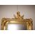Stupenda specchiera francese dorata con putto di inizio 1800 foglia oro 