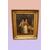 Antico quadro del 1800 francese Scena di interni olio su tela 