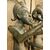 DARS657 - Coppia di statue in legno, epoca '800, misura cm L 35 x H 104  