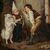Pittore italiano (XIX sec.) - Il cane ammaestrato.
