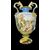 Coppia di vasi in maiolica decorati con putti in ambiente agreste.Ginori