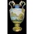 Coppia di vasi in maiolica decorati con putti in ambiente agreste.Ginori