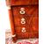 CASSETTONE STILE IMPERO LASTRONATO IN NOCE RESTAURATO cm L131xP60xH89